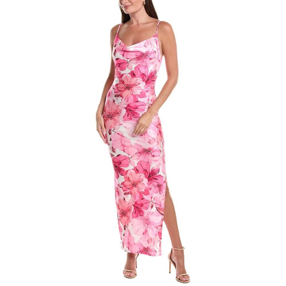 Marion Womens  Tropical Maxi Dress, Pink